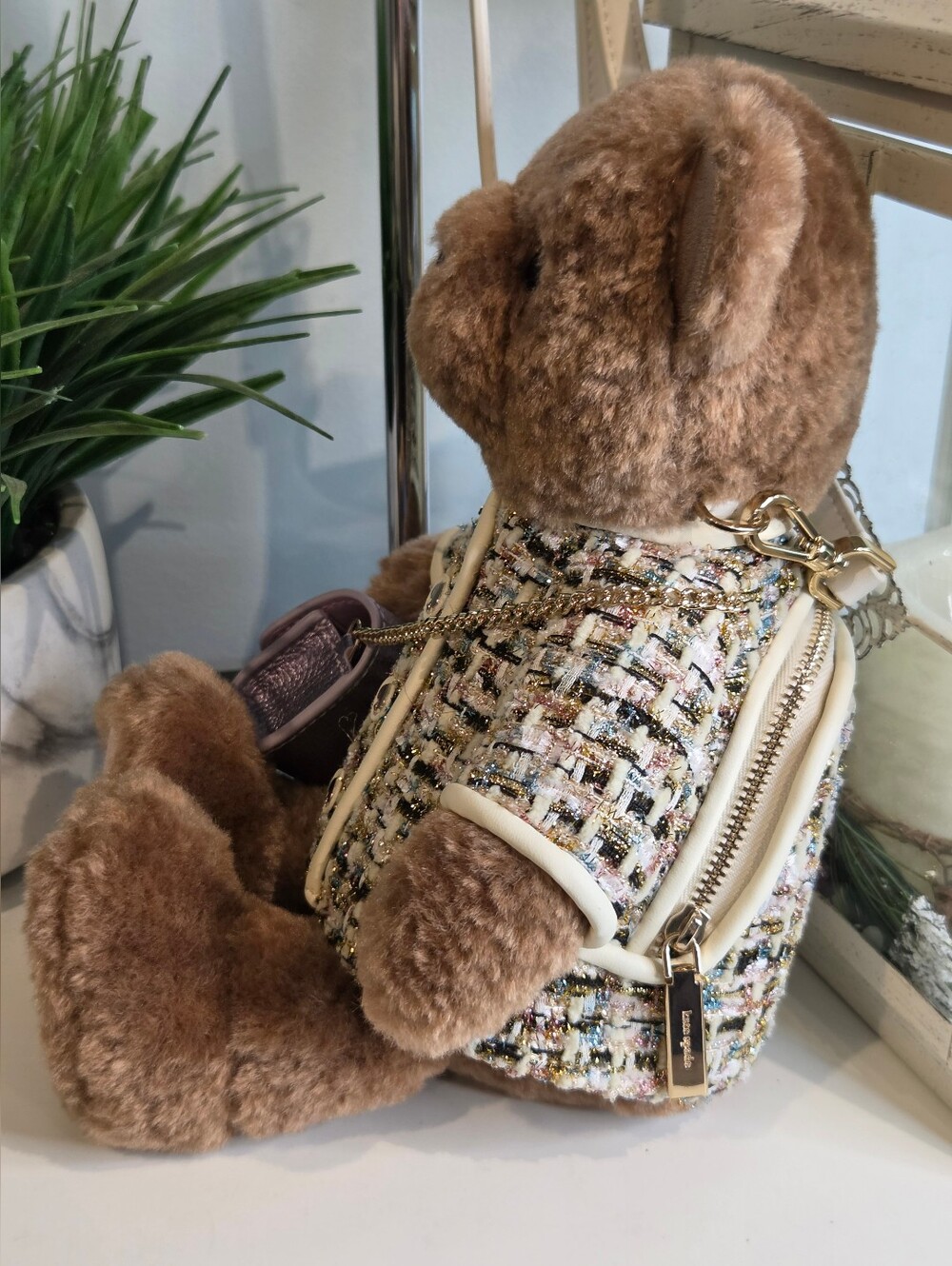 SOLD***Kate Spade New York "Oh What Fun" 3D Teddy Bear Crossbody Bag - Picture 3 of 14